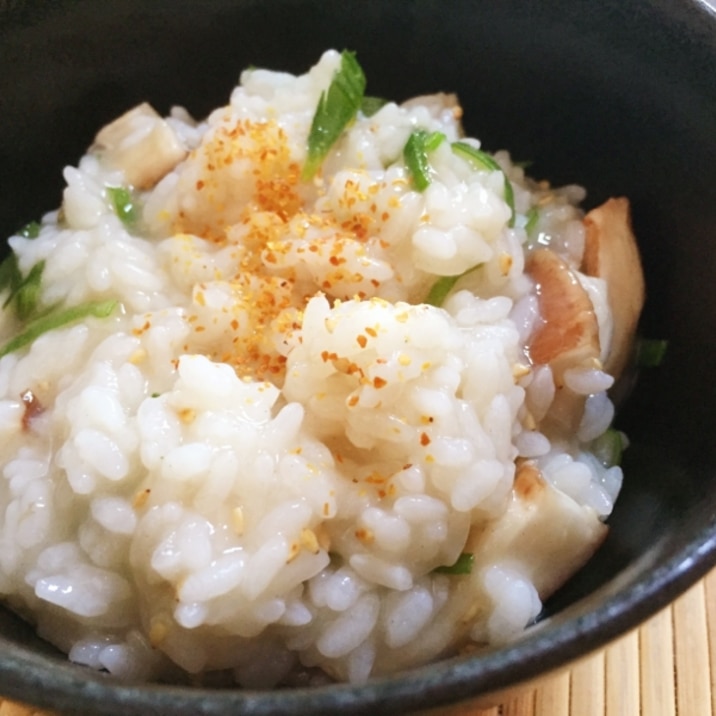 そばの風味とともに！そば湯雑炊